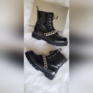 BOOTS with CHAIN STRAPS